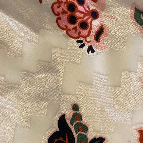 NWT Tory Burch Size US 6 Shift Dress Silk Burnout in Ivory Mountain Paisley - Picture 16 of 16